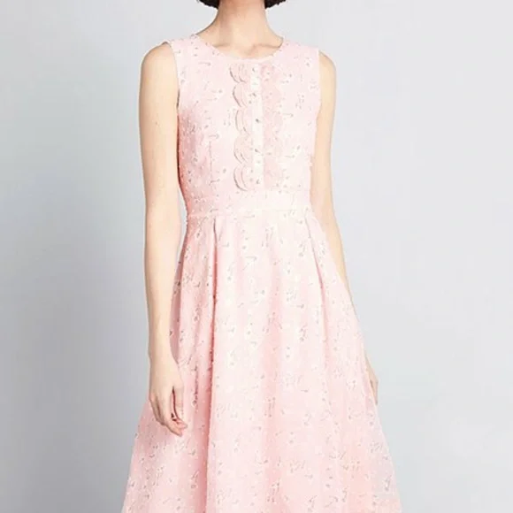 retro fit pink dress The DEVON - Vintage Dress (Swing/Pencil Skirt) main image 0